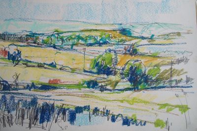 Looking back from the Barcombe road