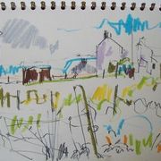 drawing, Seonag's house