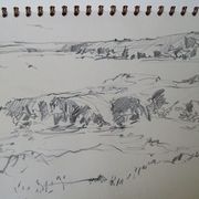 Drawing, Shawbost, shore