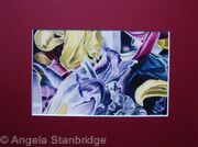 Tulipmania 14 - Print Burgandy Mount