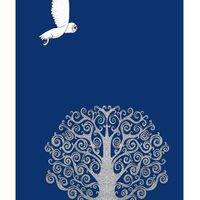Barn Owl -midnight blue - madebysteph