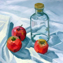 Bottle and Apples