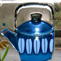 Blue teapot