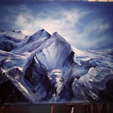 Mountain backdrop