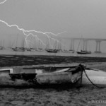 Coronado Bridge lightening strike