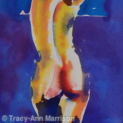 Nude on Blue