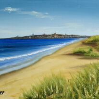 St Andrews from West Sands Dunes