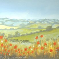 Hillside Poppies