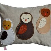 Barn Owlets Cushion