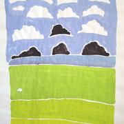 Storm Clouds Plus Ten Aproaching Sheep