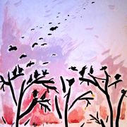 birds twilight