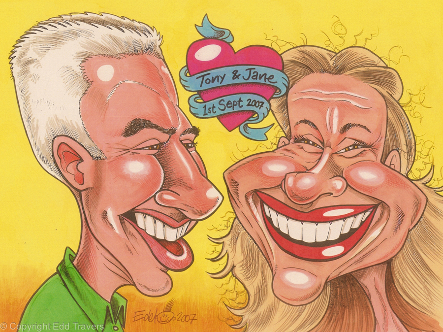Tony and Jane : Gift Caricature