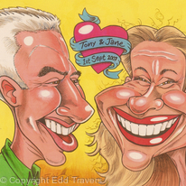 Tony and Jane : Gift Caricature