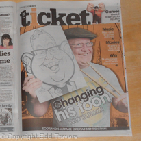 Ford Kiernan Newspaper Caricature