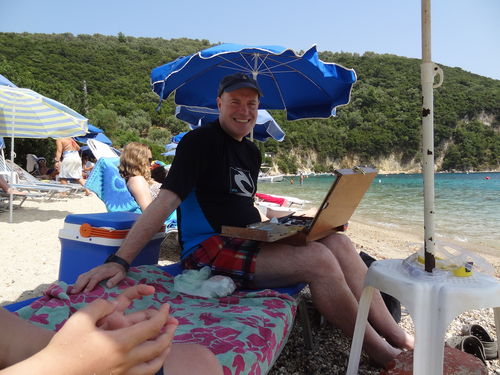 On holiday in Lefkada