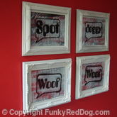 Dog Bubbles in Fancy Frames