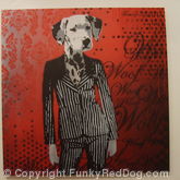 DogGirl in Pinstripe Suit