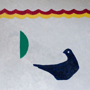 Dove with Red and Yellow Ribbon.