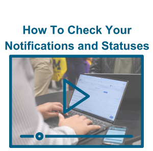 How To Check Your Notifications and Stauses