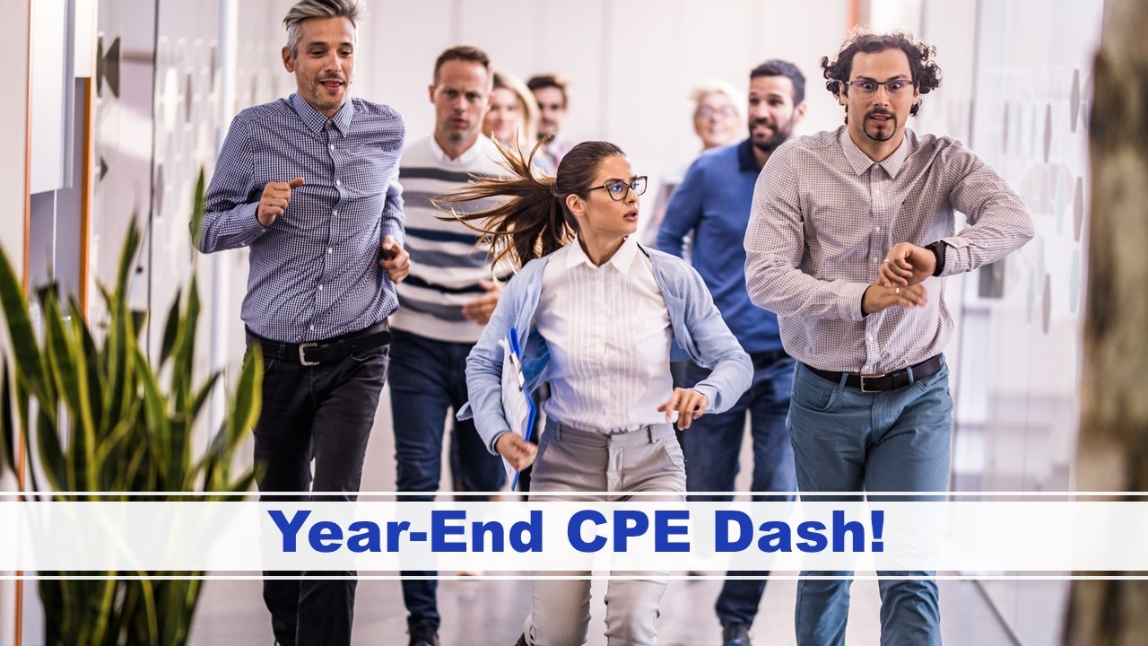 Year End CPE Blitz