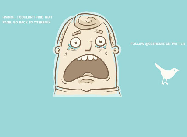 Cool error 404 page design