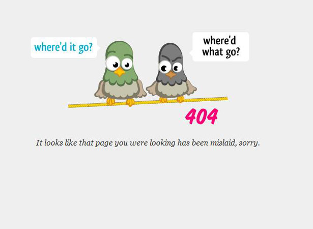 Cool error 404 page design
