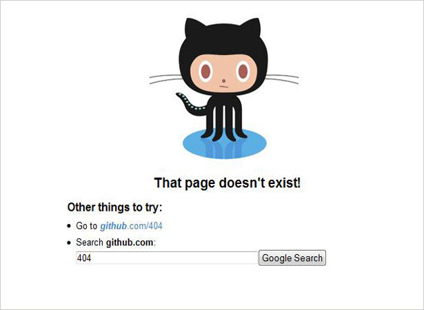 Cool error 404 page design