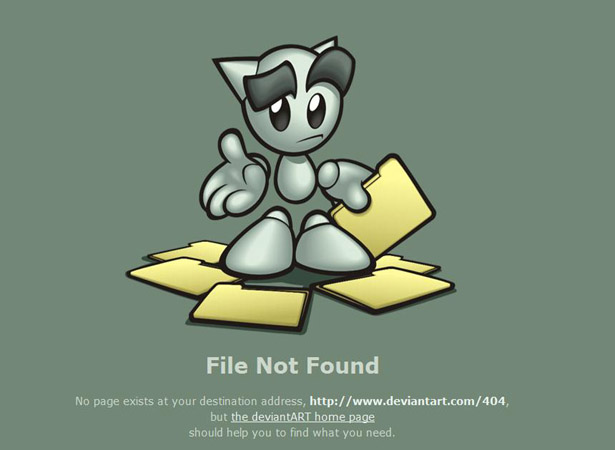 Cool error 404 page design