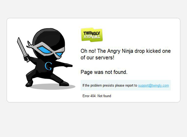 Cool error 404 page design