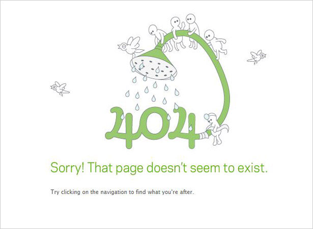 Cool error 404 page design