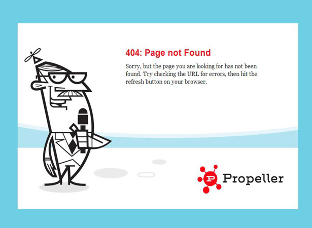 Cool error 404 page design