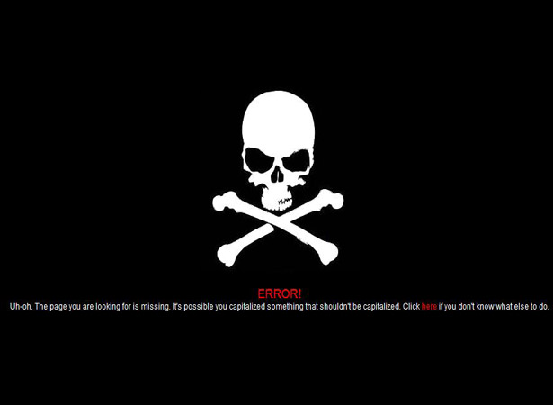 Cool error 404 page design