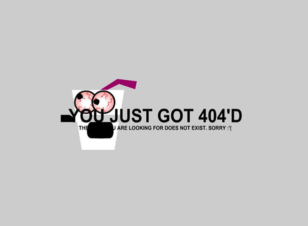 Cool error 404 page design