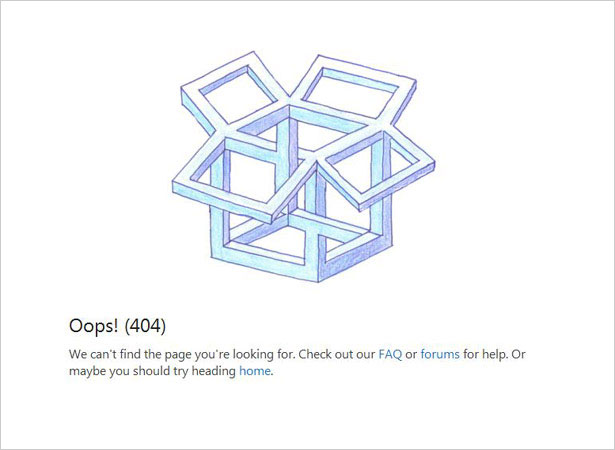 Cool error 404 page design