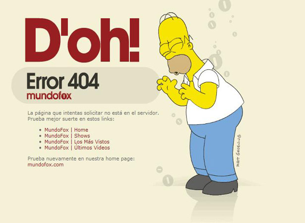 Cool error 404 page design