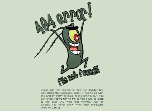 Cool error 404 page design