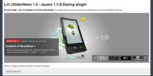 The Lof JSiderNews Plugin The Lof JSiderNews Plugin