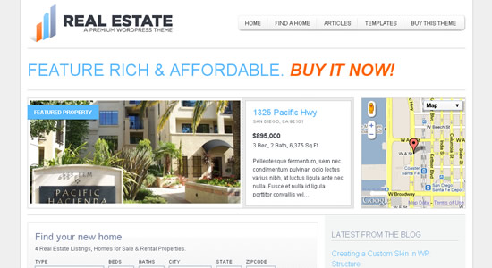 Real Estate wordpress theme Real Estate wordpress theme