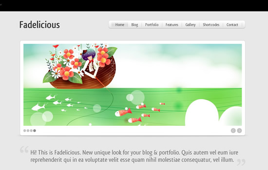 Fadelicious - WordPress Blog & Portfolio Template Fadelicious - WordPress Blog & Portfolio Template