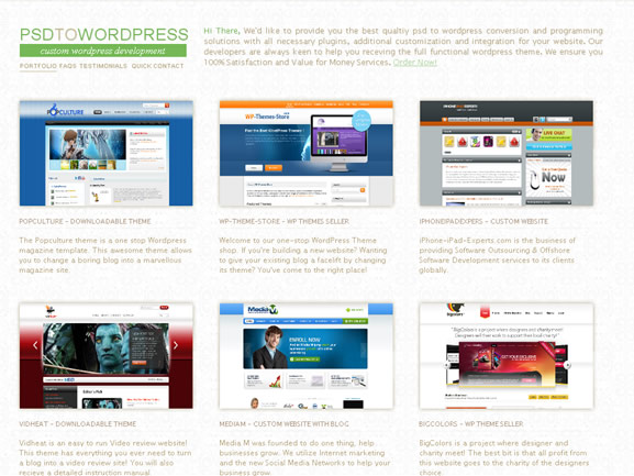PSD to WordPress