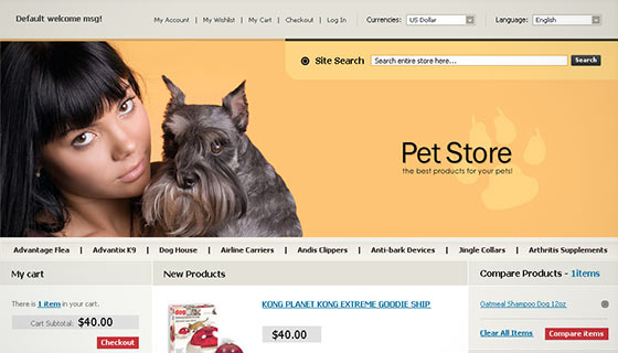 Pet Store Theme