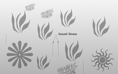 Quick tip: Inset shapes, lines and text Quick tip: Inset shapes, lines and text
