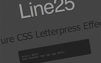 Create a Letterpress Effect with CSS Text-Shadow Create a Letterpress Effect with CSS Text-Shadow