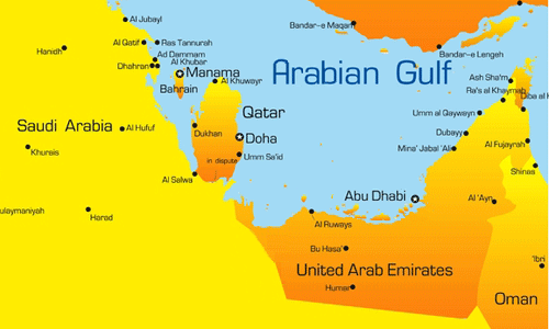 Map of the UAE