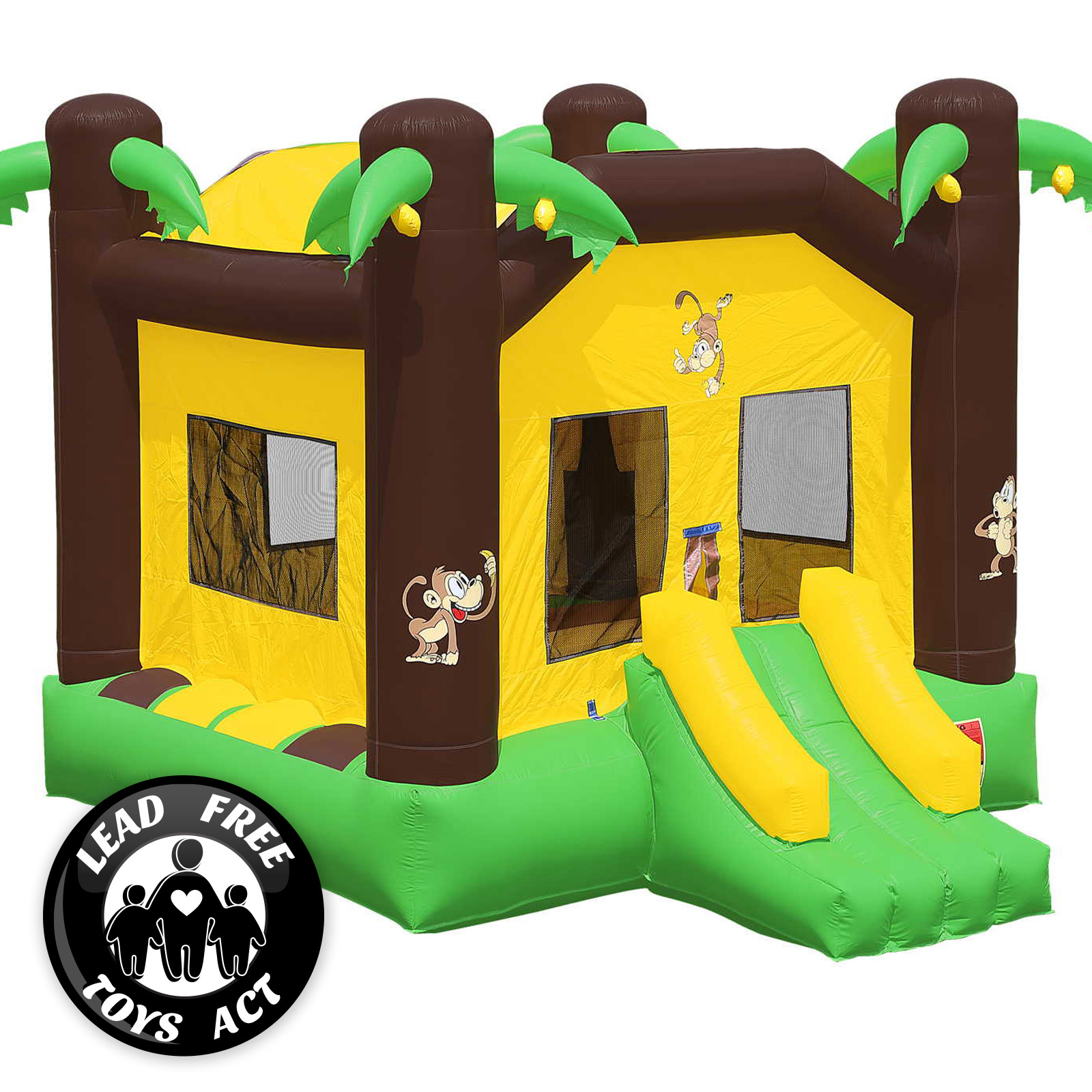 Commercial Grade Bounce House 100 PVC Inflatable Jungle Jumper with Blower
