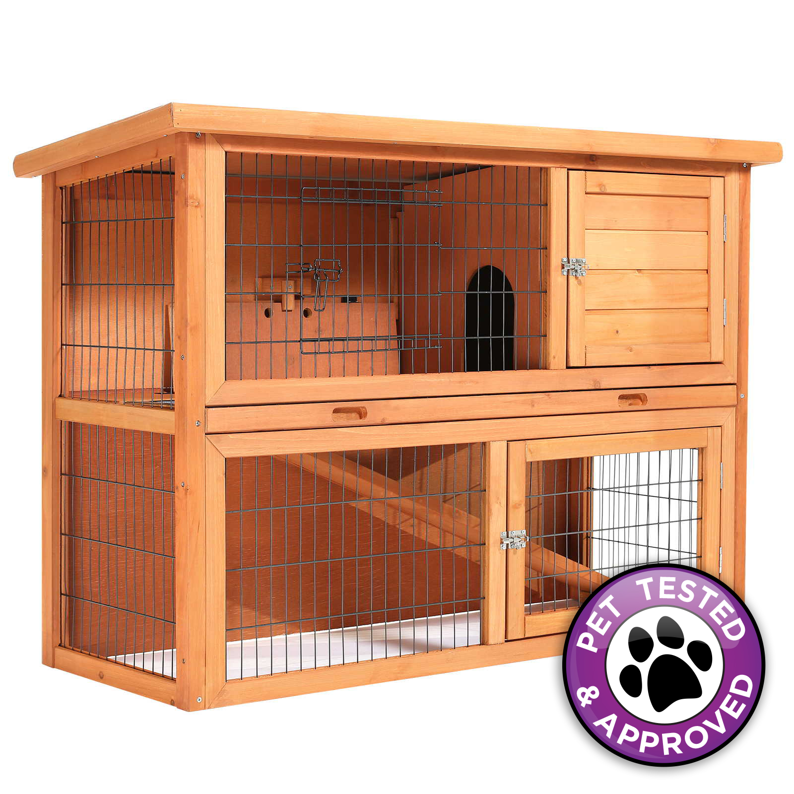 48" Wooden Wood Rabbit Hutch eBay