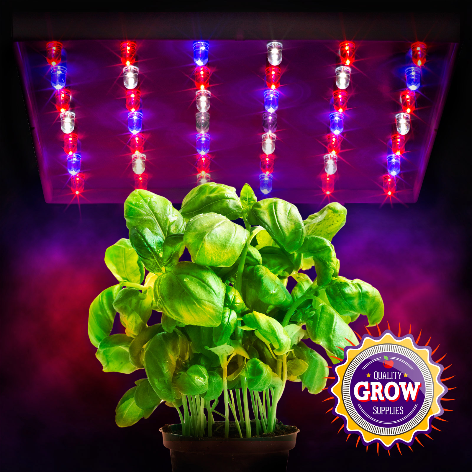 Hydroponic LED Hex Grow Light Panel Red White Blue UV IR eBay