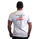 Bodybuilding.com Clothing Lift Light T-Shirt, 3XL - CLEARANCE!, White