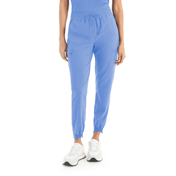Photo of WB415 - Women's Jogger Scrub Pants Nurse Scrub Celeste Front view