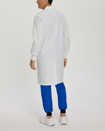 Photo of White Cross Scrubs Labcoat With Patch Pockets Color White Back Vue 009